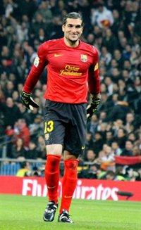 Fútbol.- Pinto (FC Barcelona), titular ante el Depor de su exentrenador Fernando Vázquez