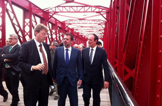 Visita a las obras del paseo fluvial de Tortosa (Tarragona)