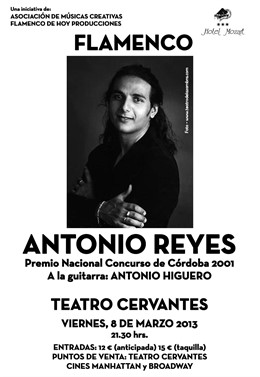 Cartel del concierto de Antonio Reyes