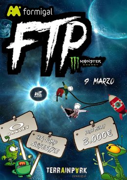 Cartel anunciador Freestyle en Aramón Formigal