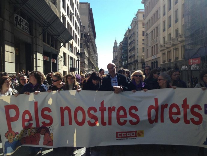Manifestación Día Mujer Trabajadora convocada por CC.OO.