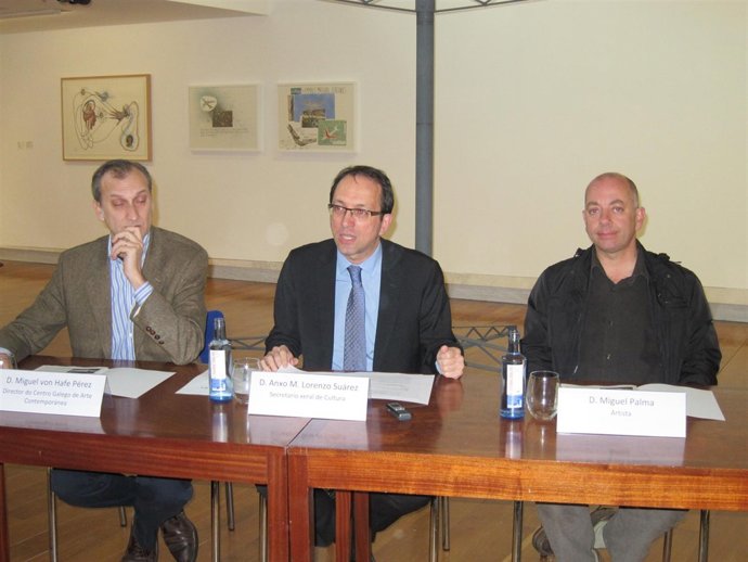 El secretario xeral de Cultura, Anxo Lorenzo, en rueda de prensa este viernes