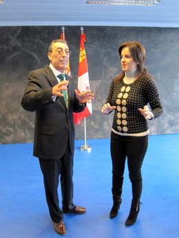 Clemente junto a Bienvenido Mena