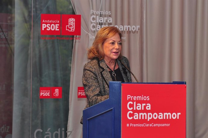 La presidenta del PSOE-A, Amparo Rubiales, en un acto público