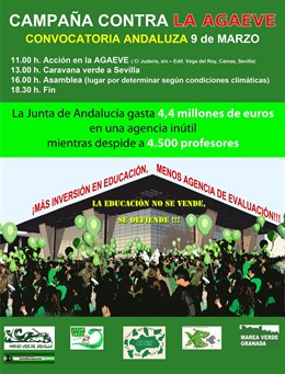 Cartel campaña contra la Agaeve