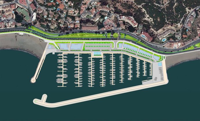 Recreación del puerto deportivo de El Morlaco