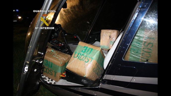 Droga y aeronave interceptada