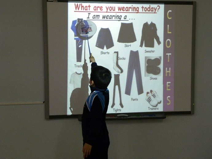 Un niño de Peñafiel prueba el nuevo sistema de aprendizaje