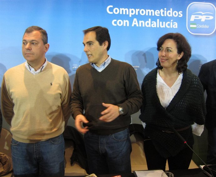 Sanz con Nieto y Ceballos