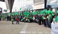 Unas 500 personas convocadas por Marea Verde Andalucía rechazan en Sevilla los "recortes" de la Junta en educación