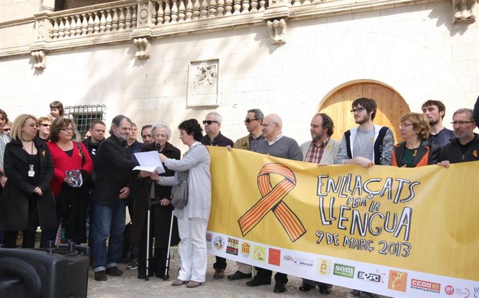 Concentración por la lengua catalana