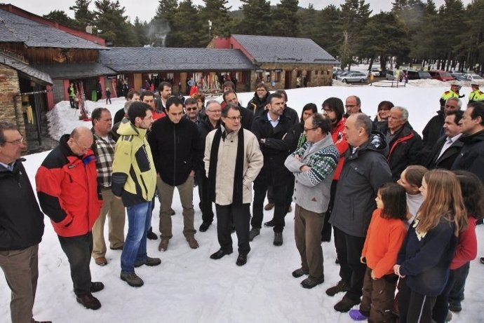 Artur Mas en las estaciones de esquí