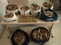 Polen de hachís incautado droga tráfico