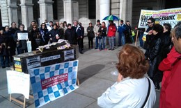Protesta de los afectados por las preferentes  en Santander