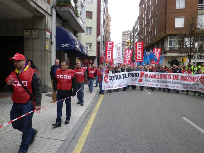 Manifestación en Gijón