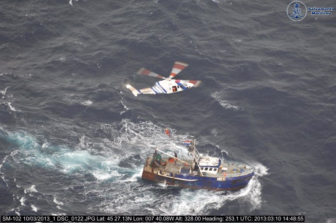 Rescate de tripulantes del pesquero 'Rebeca Elisabeth'