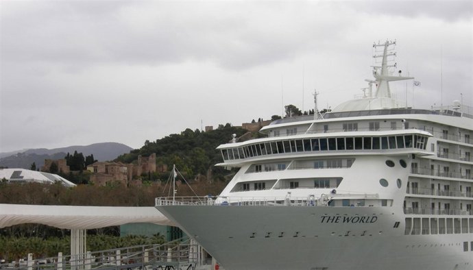 Crucero de lujo en Málaga The World turismo puerto