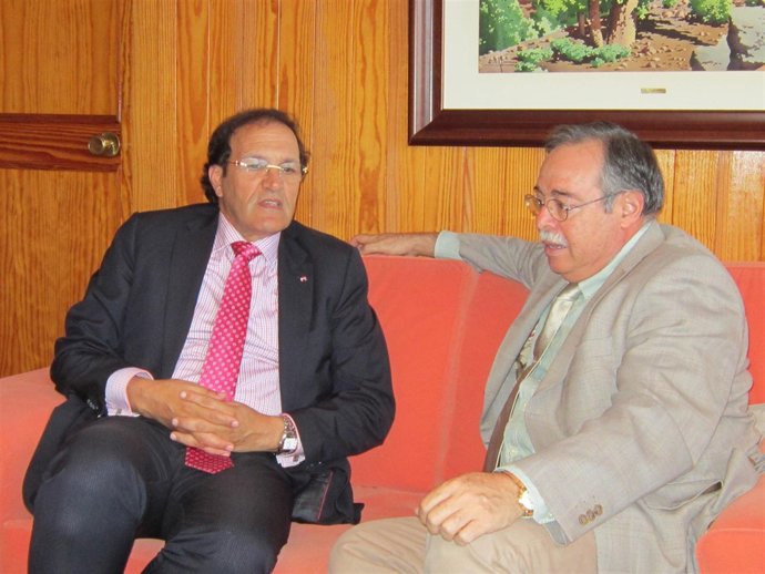 Berriel con el cónsul de Marruecos