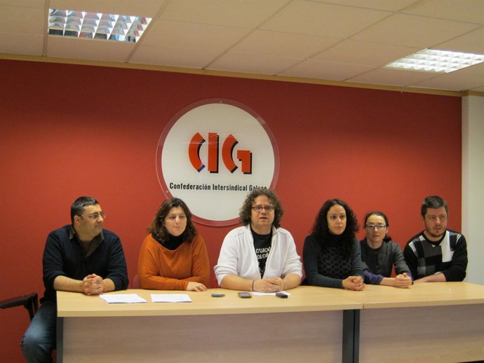 Rueda de prensa de CIG sobre las sentencias por los despidos en Agader