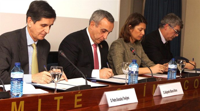 Pedro Gonzalez Trevijano Alejandro Blanco Lucía Figar Angel María Villar FIRMAND