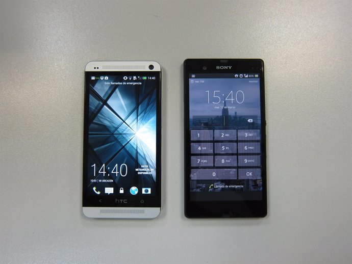 HTC One y Xperia Z
