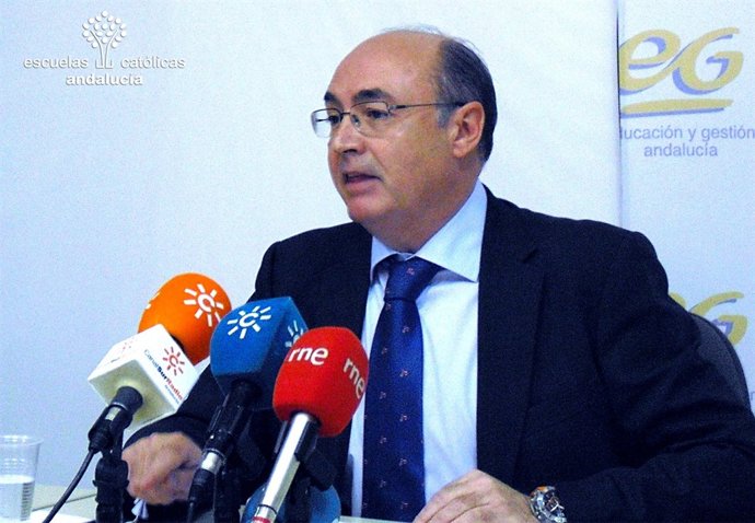 El secretario general de Escuelas Católicas de Andalucía, Carlos Ruiz