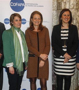 María José Català (a la derecha) en Madrid
