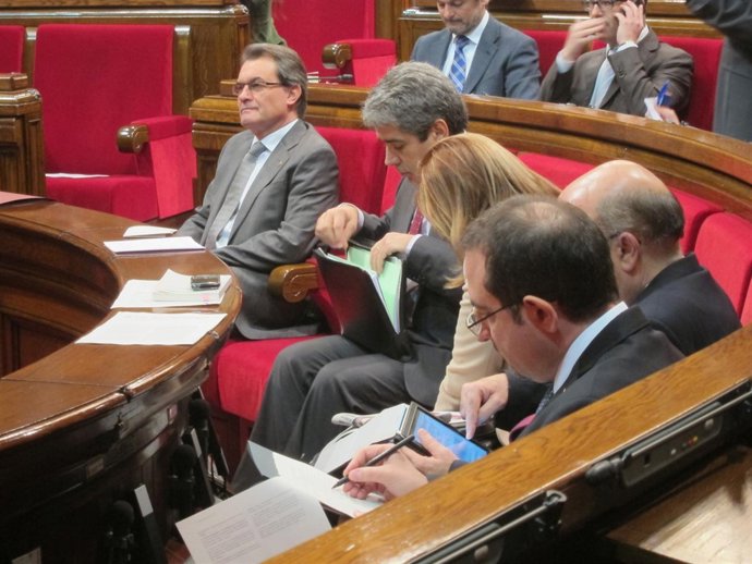 Pte.De la Generalitat Artur Mas, consellers Francesc Homs y Ramon Espadaler