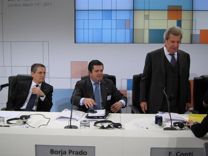 Andrea Brentan, Borja Prado y Fulvio Conti