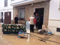 Crespo destaca la "coordinación" en las inundaciones de Écija  y el problema que supone el arroyo Argamasilla
