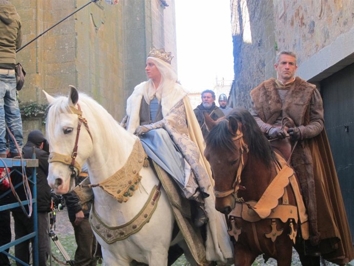 Rodaje De La Serie Televisita 'Isabel' En Cáceres
