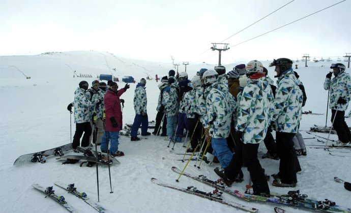 Voluntarios de las finales de la Copa del Mundo en Sierra Nevada