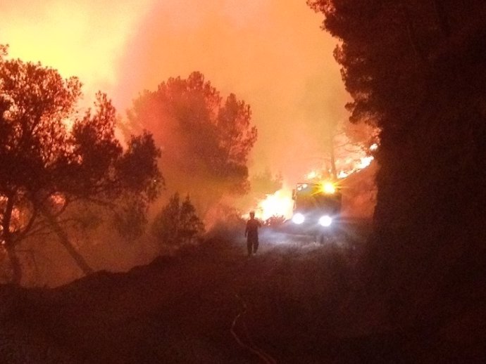 Incendio De La Sierra De La Muela