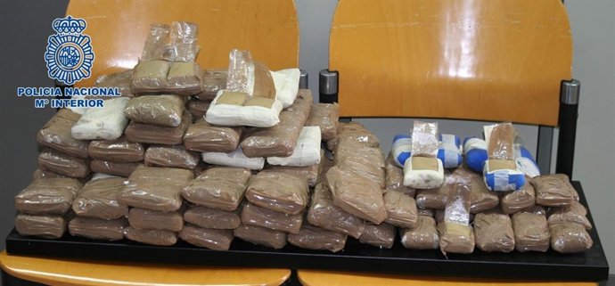 Polen de hachís incautado en Melilla