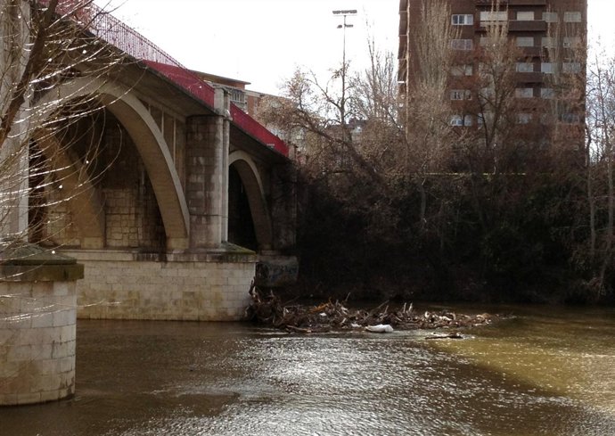 Imagen del puente José Luis González Regueral sobre el río Pisuerga