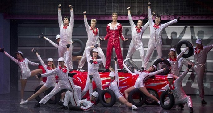 Escena del musical Grease