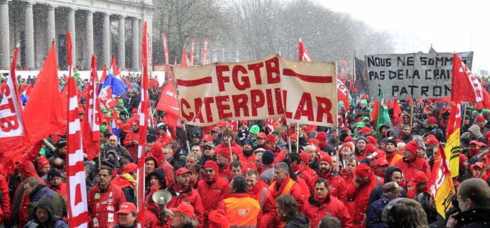 Marcha contra la austeridad en Bruselas