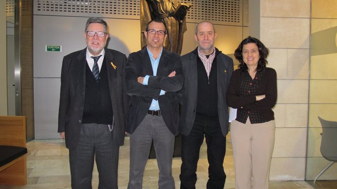 Miquel Rosselló, Biel Barceló, Joan Francesc Canyelles y Fina Santiago