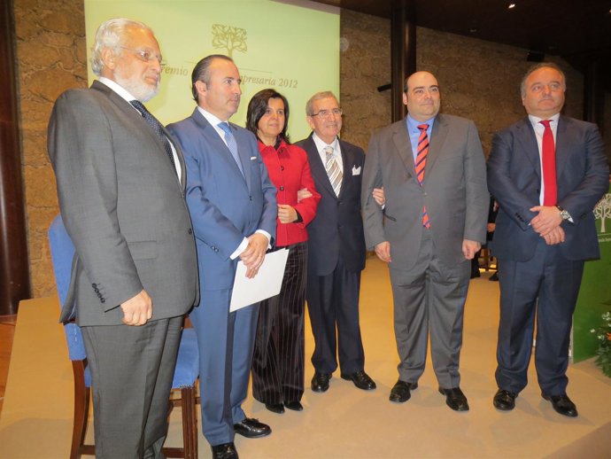 Acto de entrega del premio. 