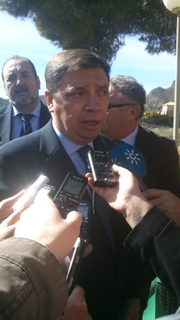 El consejero Luis Planas, hoy en Cuevas del Almanzora