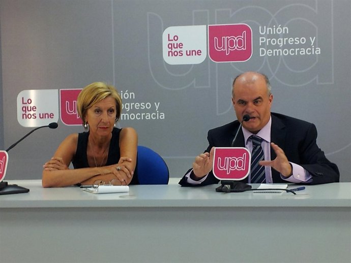 Rosa Díez y Carlos Martínez Gorriarán