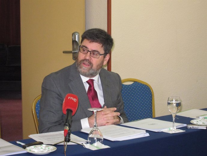 Antonio López, en un encuentro informativo en Almería