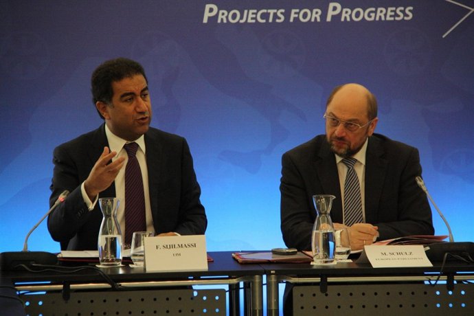 Secret.Gral de la UpM, Fathallah Sijilmassi, y pte.Del PE, Martin Schulz