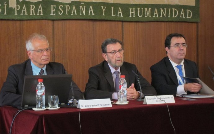 Josep Borrell, Manuel Gracia y Vicente Guzmán