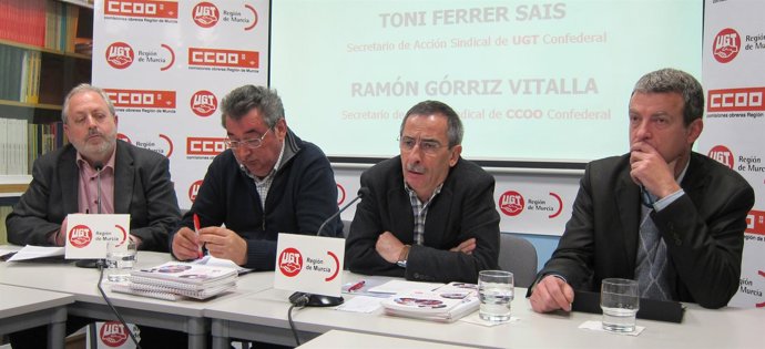 Rueda de prensa CCOO y UGT