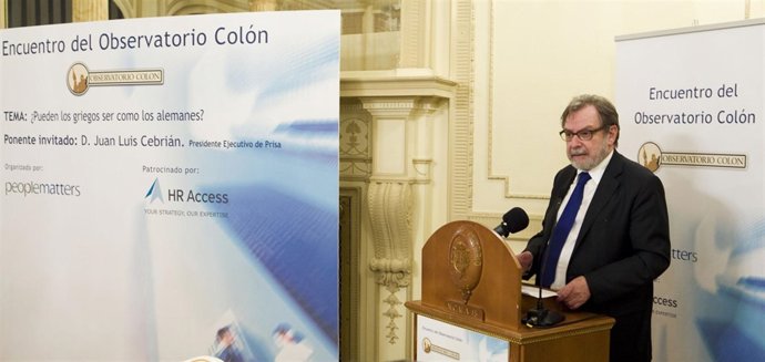 Cebrián en el Observatorio Colón