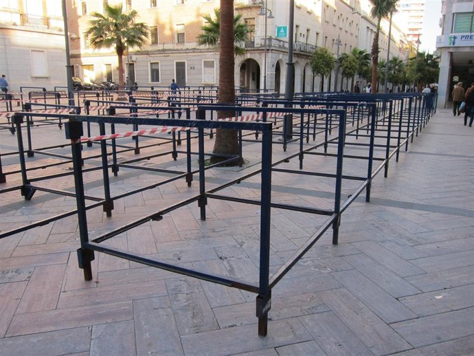 Palcos de la Semana Santa de Huelva. 