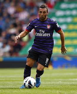 Santi Cazorla con el Arsenal
