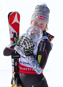 Mikaela Shiffrin, campeona de la Copa del Mundo de Slalom
