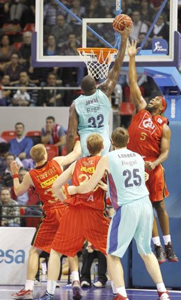 Joseph Jones,Henk Norel,Chad Toppert CAI Zaragoza - FC Barcelona Regal